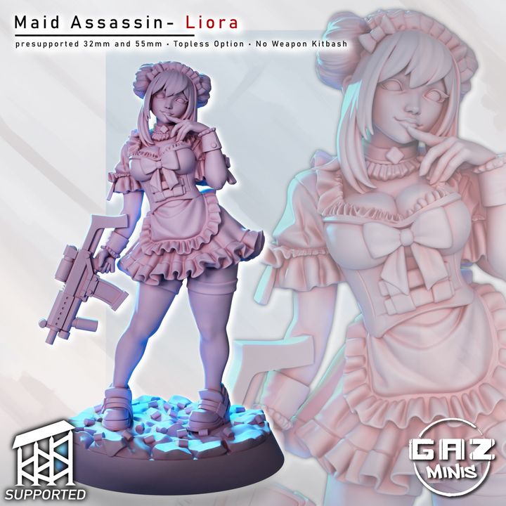 Maid Assassin Liora by Gaz Minis
