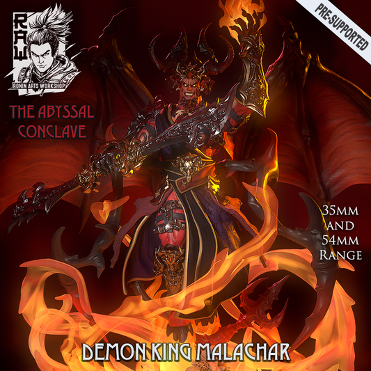 Demon King Malachar - Giant Demon Monster by Ronin Arts Workshop