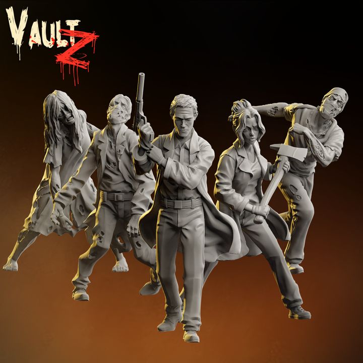 The Infected Ward - Hunter/Mercenary by Vaultz Miniatures