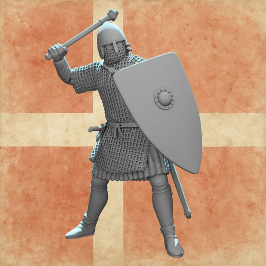 Early Medieval Danish Knight Defending the Kingdom.