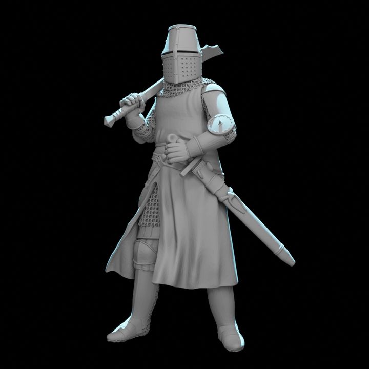 Medieval Scottish Knight – 3D Printable Highland Warrior Miniature for Wargaming.
