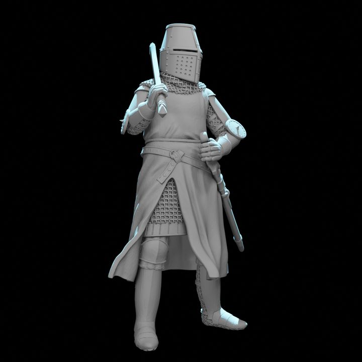 Medieval Scottish Knight – 3D Printable Highland Warrior Miniature for Wargaming.
