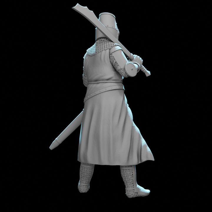 Medieval Scottish Knight – 3D Printable Highland Warrior Miniature for Wargaming.