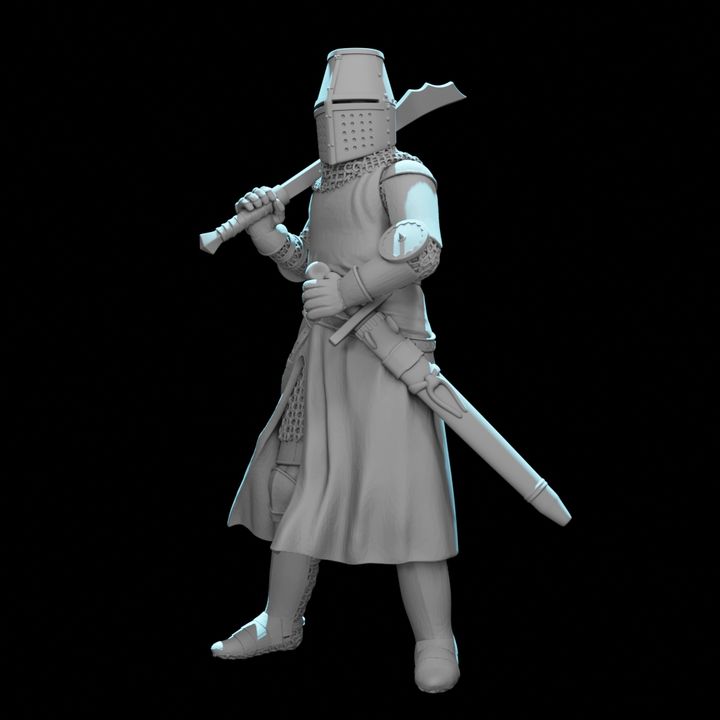 Medieval Scottish Knight – 3D Printable Highland Warrior Miniature for Wargaming.