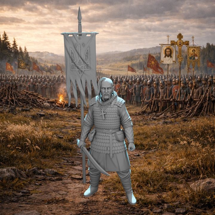 Medieval Ukrainian Warrior – Defender of Land, Faith & Freedom.