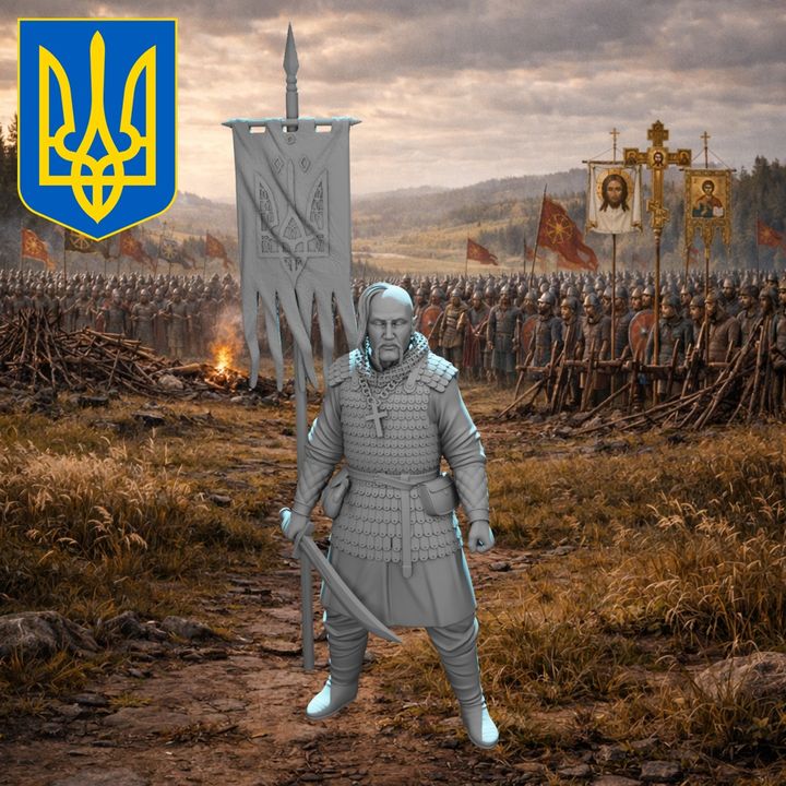 Medieval Ukrainian Warrior – Defender of Land, Faith & Freedom.