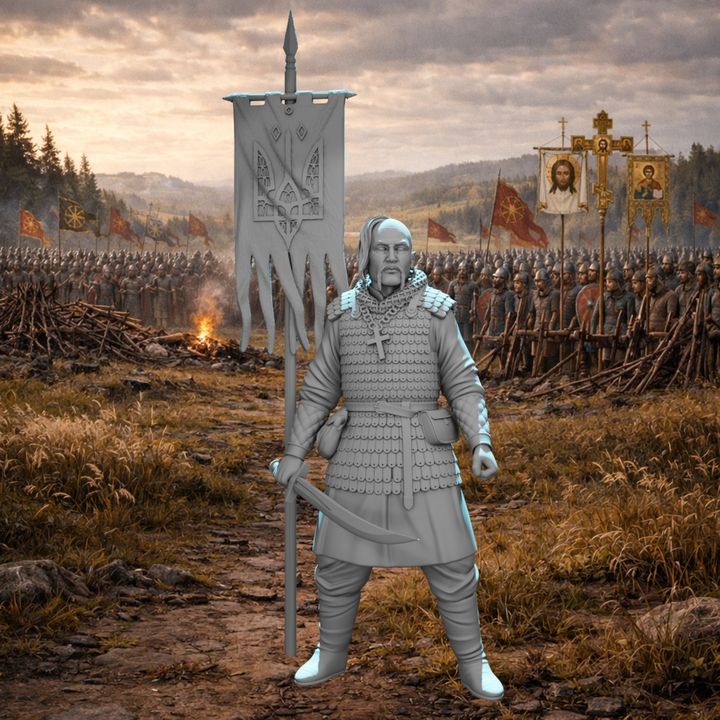 Medieval Ukrainian Warrior – Defender of Land, Faith & Freedom.