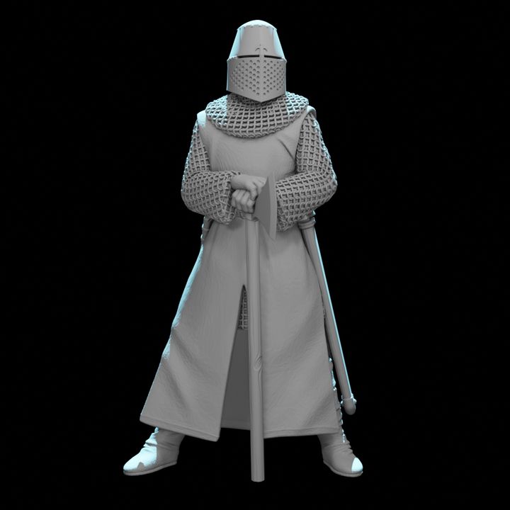 "You have my Axe" Medieval Crusader Knight with Great Axe