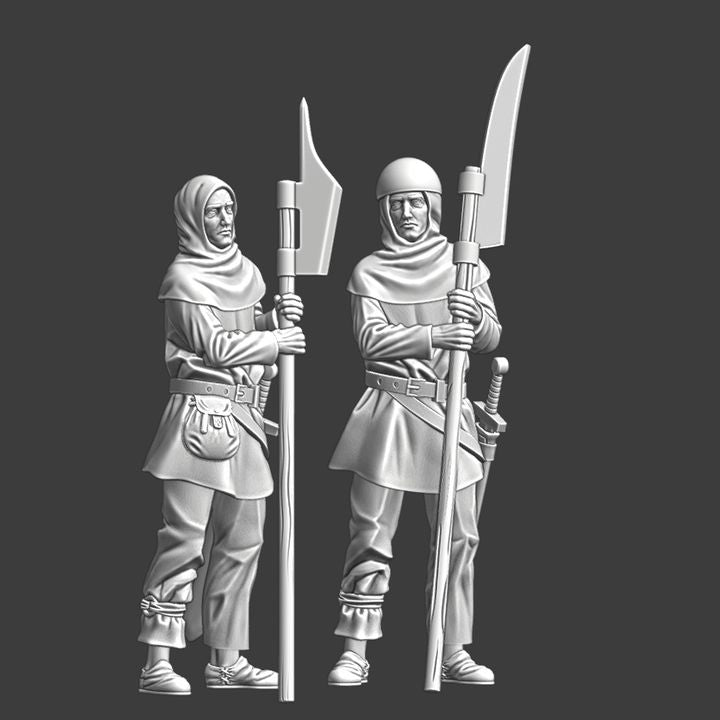 Medieval Infantry Guards – Halberd & Glaive Soldiers.