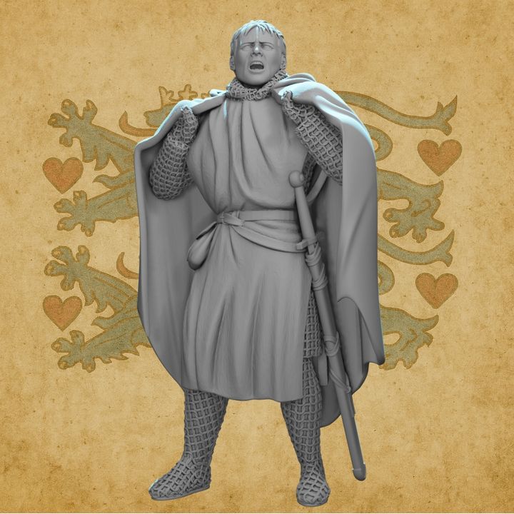 Medieval Knight Donning His Cape