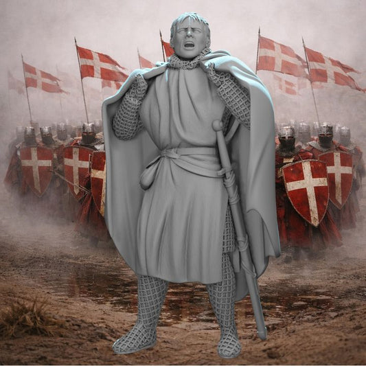 Medieval Knight Donning His Cape