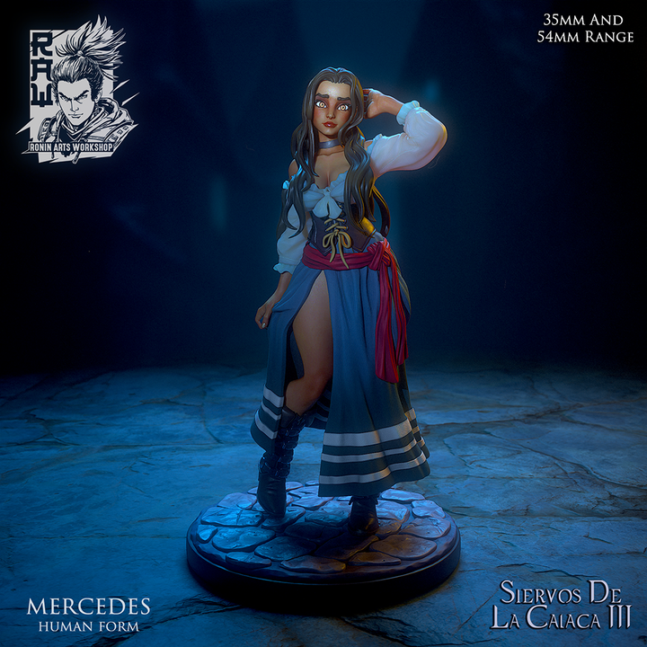 Mercedes The Haunted - Dual Form Peasant (Were-Coyote) by Ronin Arts Workshop