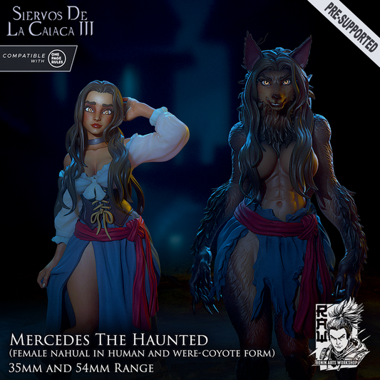 Mercedes The Haunted - Dual Form Peasant (Were-Coyote) by Ronin Arts Workshop