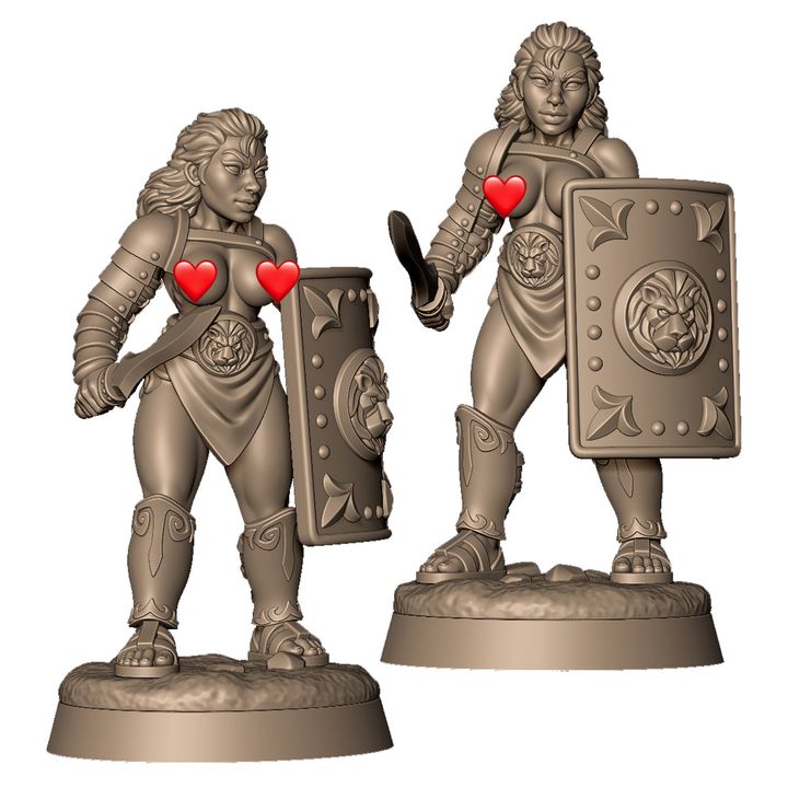 Female Murmillo Gladiator by Menagerie Miniature (18+)