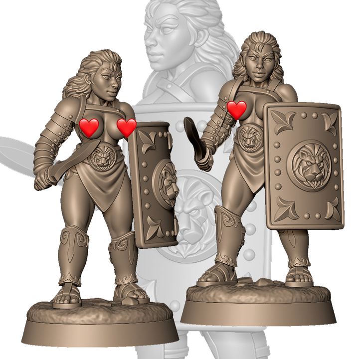 Female Murmillo Gladiator by Menagerie Miniature (18+)