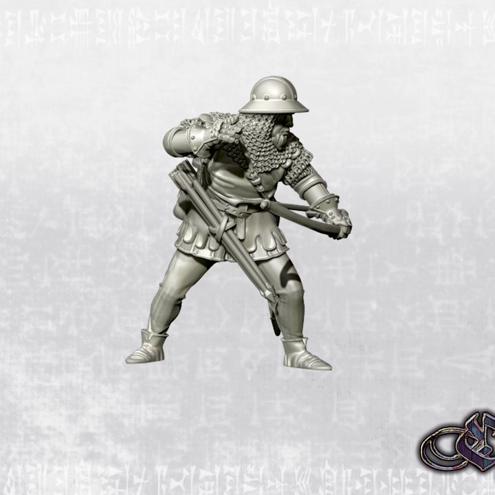 “Man-at-arm with warbow - 2025 – 14th century” by Ezipion miniatures