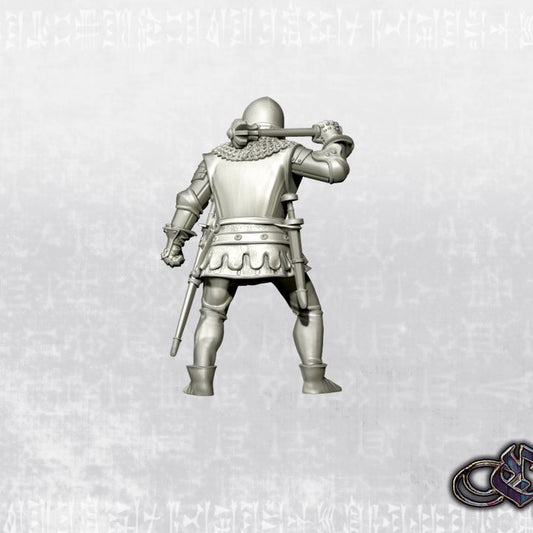 “Man-at-arm with mace - 2025 – 14th century” by Ezipion miniatures