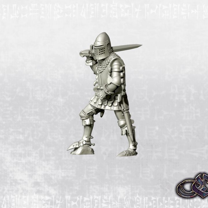 “Knight on foot - Nov2025 – 14th century” by Ezipion miniatures