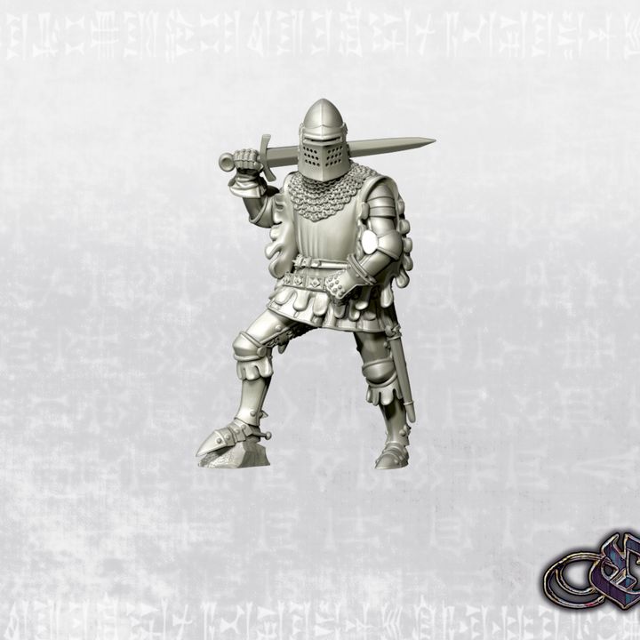 “Knight on foot - Nov2025 – 14th century” by Ezipion miniatures