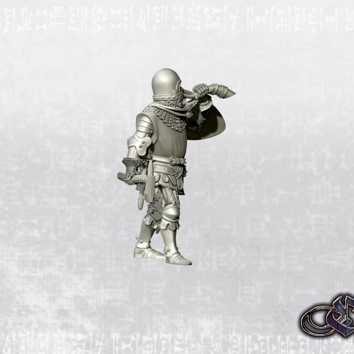 “Man-at-arm musician - 2025 – 14th century” by Ezipion miniatures