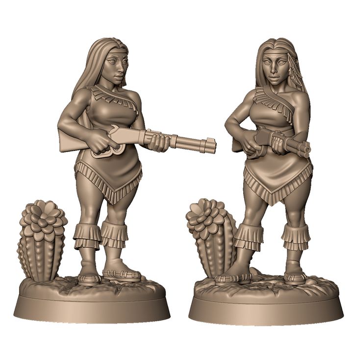 Female native warrior +NSFW by Menagerie Miniature