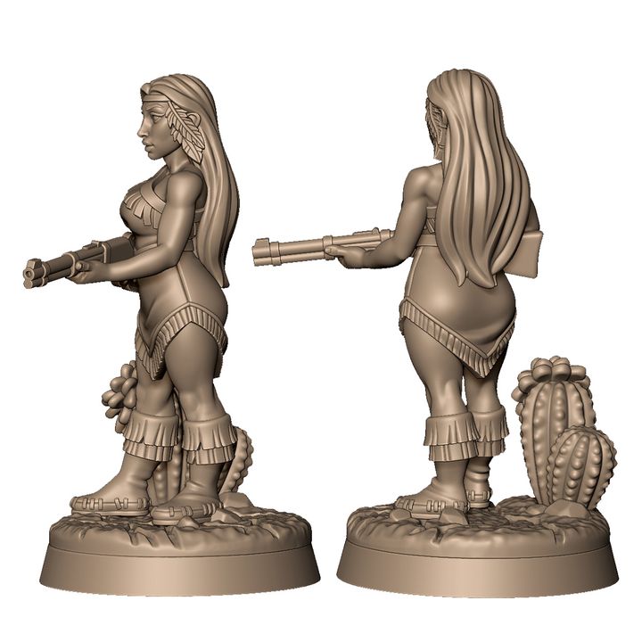 Female native warrior +NSFW by Menagerie Miniature