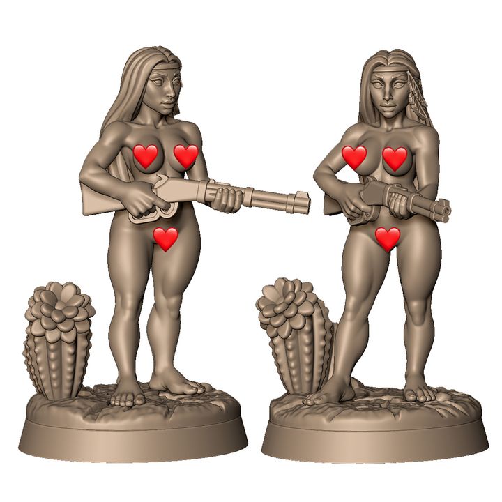 Female native warrior +NSFW by Menagerie Miniature