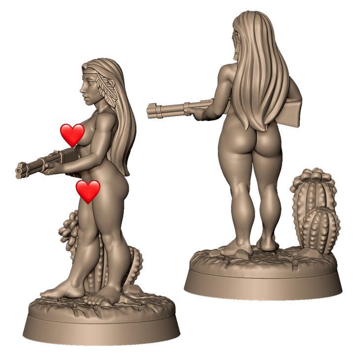 Female native warrior +NSFW by Menagerie Miniature