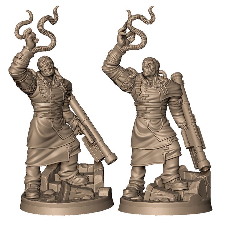 Bio evil zombie monster +NSFW by Menagerie Miniature
