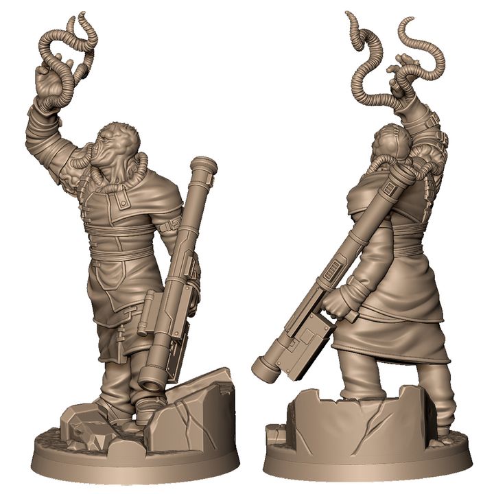 Bio evil zombie monster +NSFW by Menagerie Miniature