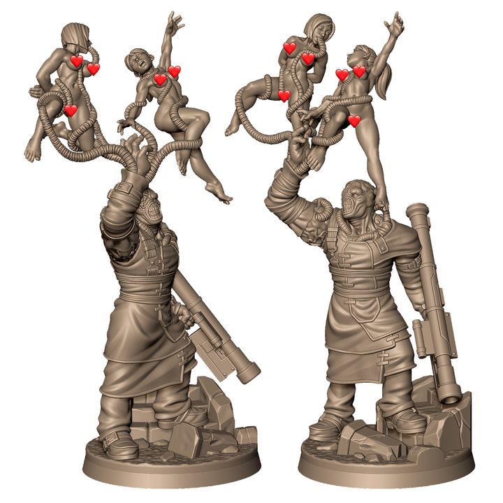 Bio evil zombie monster +NSFW by Menagerie Miniature