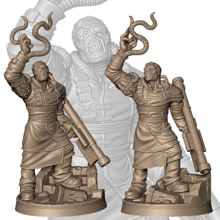 Bio evil zombie monster +NSFW by Menagerie Miniature