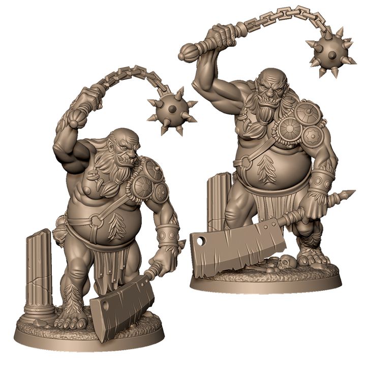Ogre gladiator by Menagerie Miniature