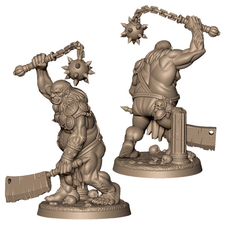 Ogre gladiator by Menagerie Miniature