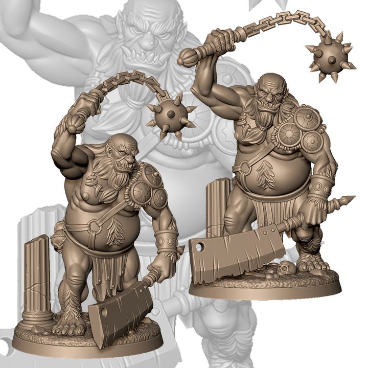 Ogre gladiator by Menagerie Miniature