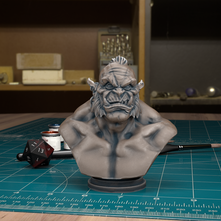 Orc Bust by Tytan Troll Miniatures