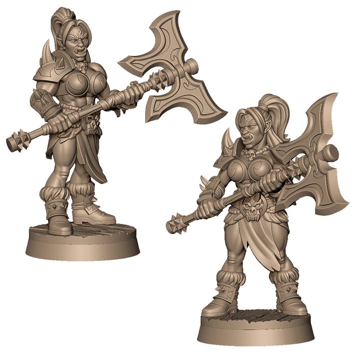 Female dwarf warrior by Menagerie Miniature