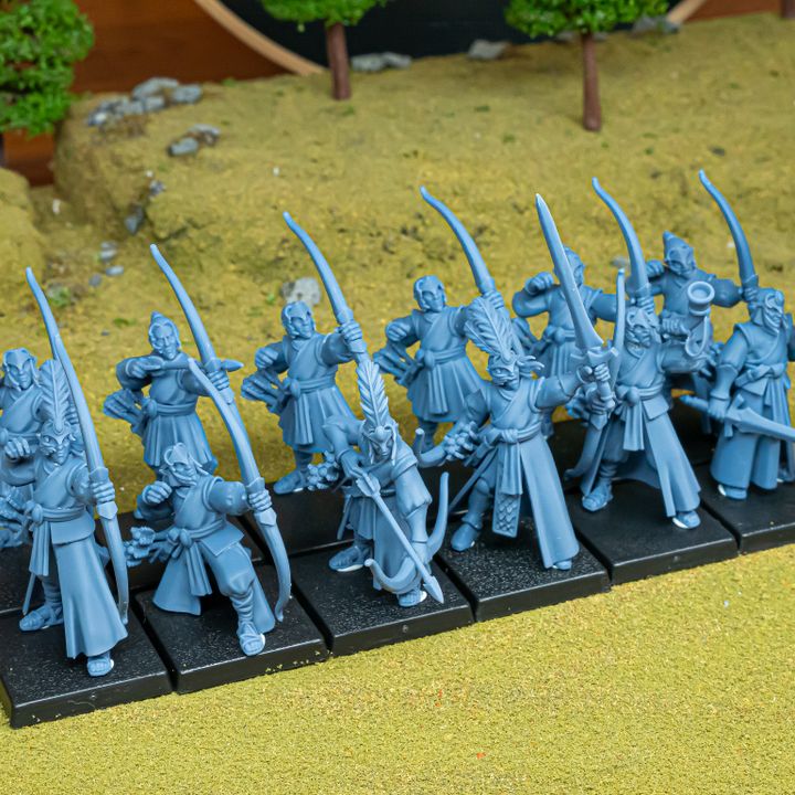 Aegean Elves Archers by Highlands Miniatures