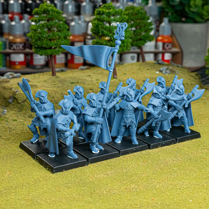 Feral Axemen by Highlands Miniatures