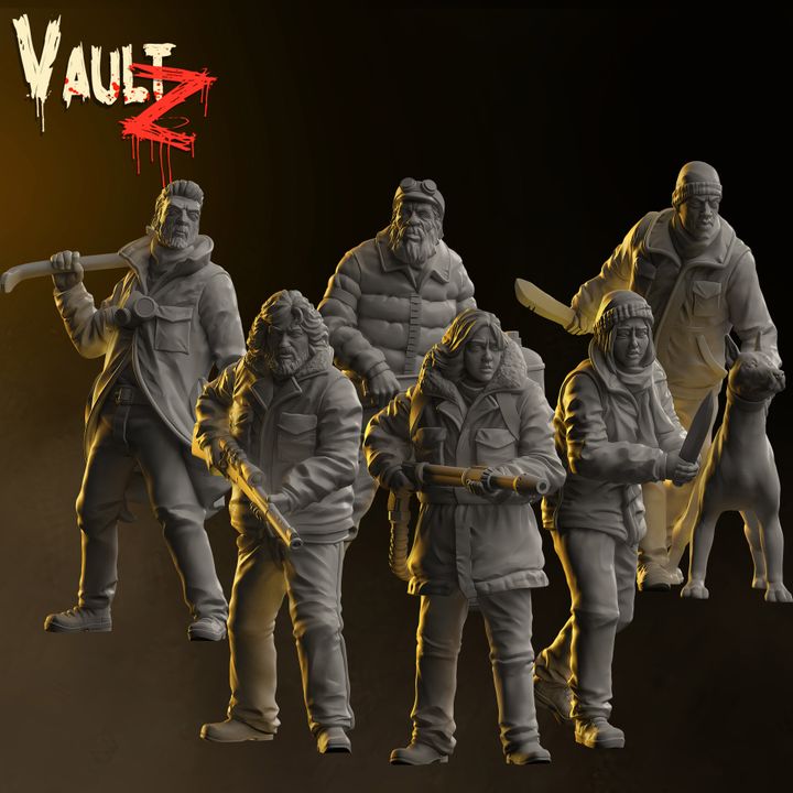 August Survivor Pack [Hunter/Gold] by Vaultz Miniatures