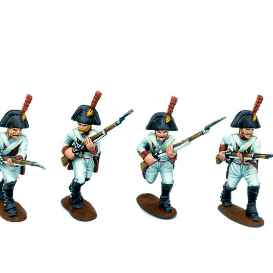 1808 spanish line infantry charging by Baraka Wargames and Miniatures