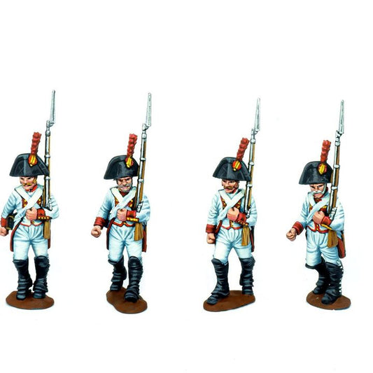 1808 spanish line infantry marching by Baraka Wargames and Miniatures