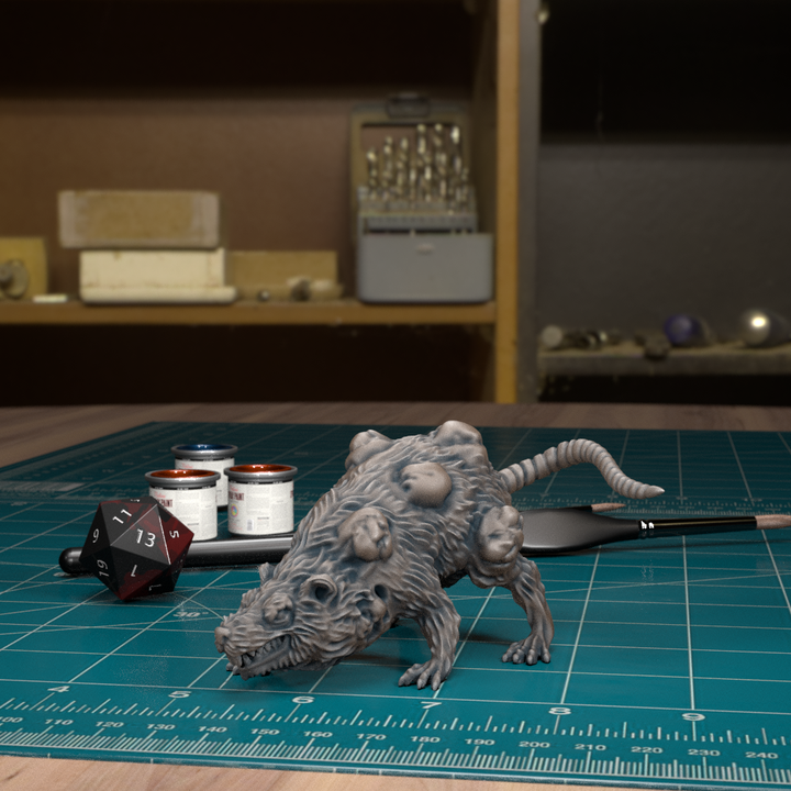 Plagued Rat 08 by Tytan Troll Miniatures