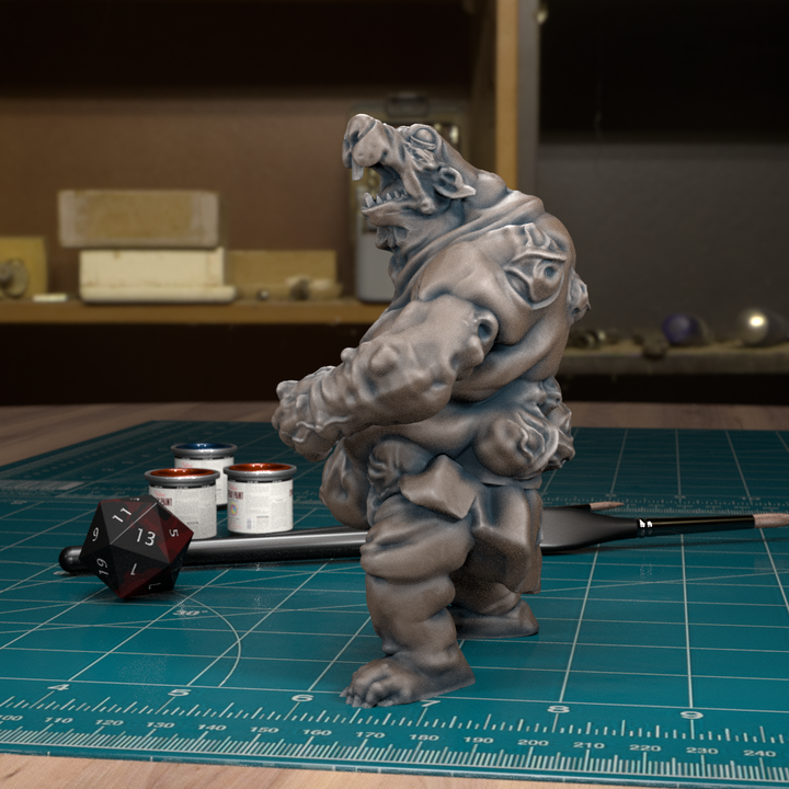 Plague Rat Ogre by Tytan Troll Miniatures