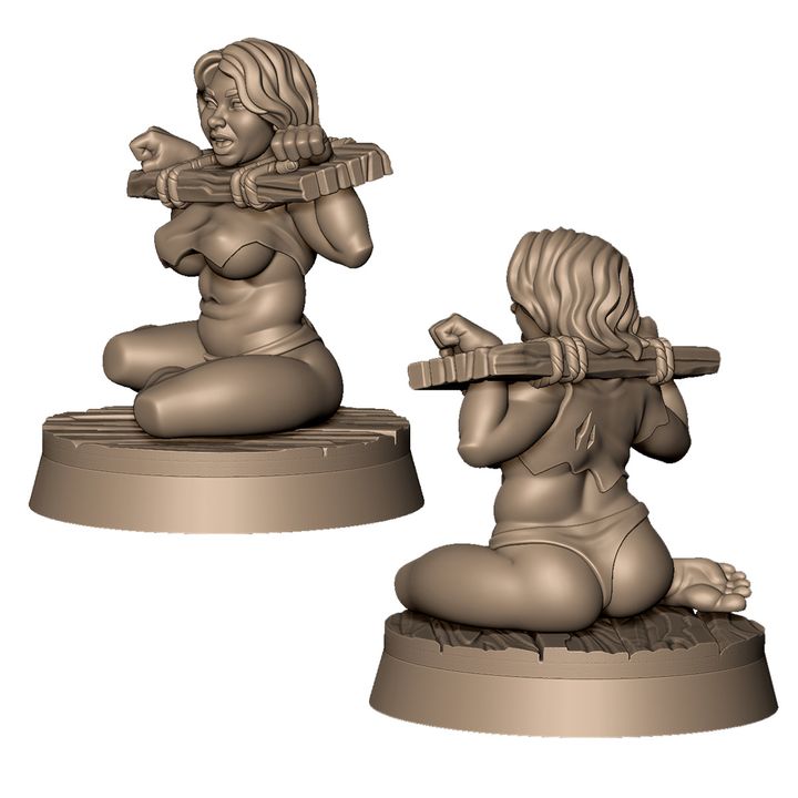 Female prisoner with larger body type +NSFW by Menagerie Miniature (18+)