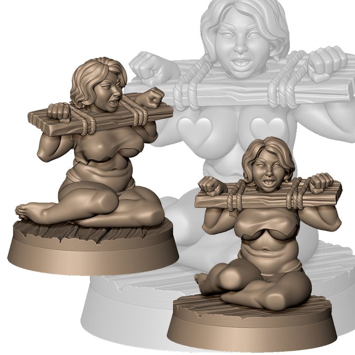 Female prisoner with larger body type +NSFW by Menagerie Miniature (18+)
