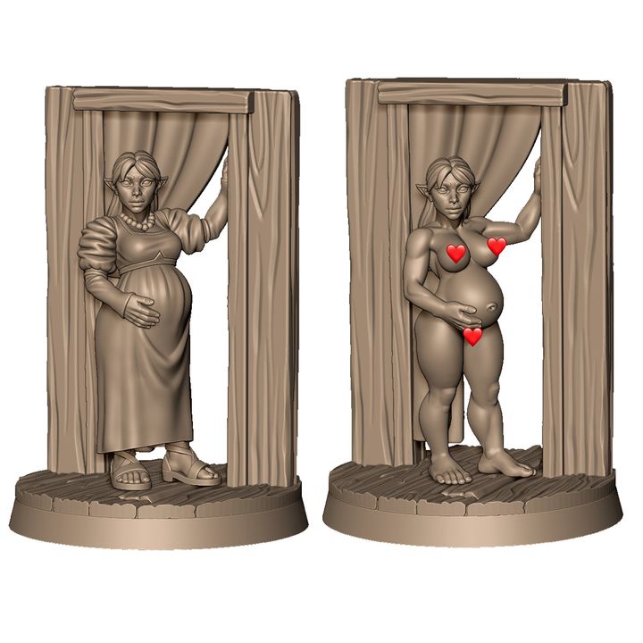 Pregnant prostitute +NSFW by Menagerie Miniature