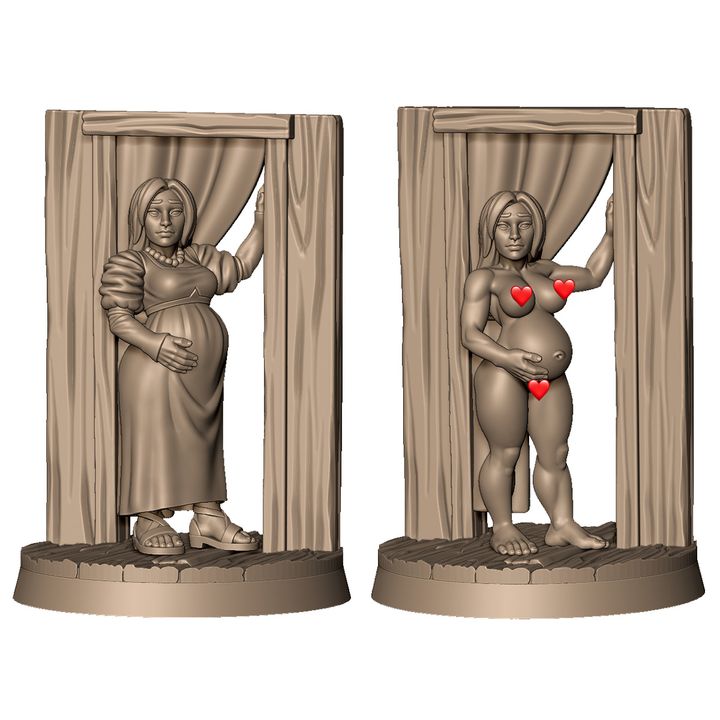 Pregnant prostitute +NSFW by Menagerie Miniature