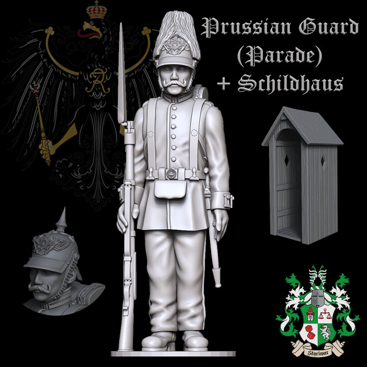 Prussian 1st Foot Guard (Parade-Uniform or Guard Duty) + Schildhaus (Sentry Box) 1860-1866 by Styriwar