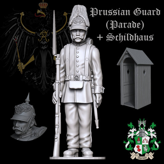 Prussian 1st Foot Guard (Parade-Uniform or Guard Duty) + Schildhaus (Sentry Box) 1860-1866 by Styriwar
